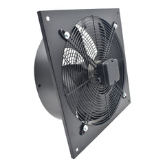 1pc 200mm Kitchen Exhaust Fan 780m³/h Stainless Steel Ventilation Fan with Low Noise Extractor with Backdraft Damper for Home Bathroom Garage, Black
