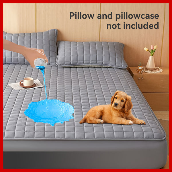 1pc Multicolor Mattress Protector, No Pillowcase And Insert Included, Soft Comfort Solid Color Fitted Sheet Bedding Cover, Minimalist Breathable Bedspread Suitable For Bedroom And Guest Room, Reusable Underpads