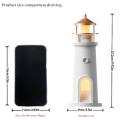 Lighthouse Lamp with Moonlight Projection, Remote-Controlled, Perfect for Bedrooms, Living Rooms, And Study Areas, Also Makes a Great Gift
