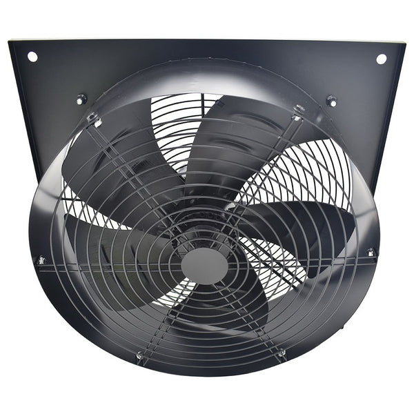1pc 200mm Kitchen Exhaust Fan 780m³/h Stainless Steel Ventilation Fan with Low Noise Extractor with Backdraft Damper for Home Bathroom Garage, Black