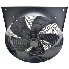 1pc Low Noise 300mm / L37xW37CM Extractor Fan 2130m/h - Stainless Steel Ventilation Fan with Backdraft Damper for Kitchen, Bathroom, Garage - Black