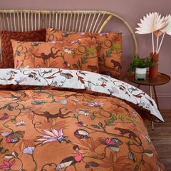 Tropical Duvet Cover Set Warm Sienna