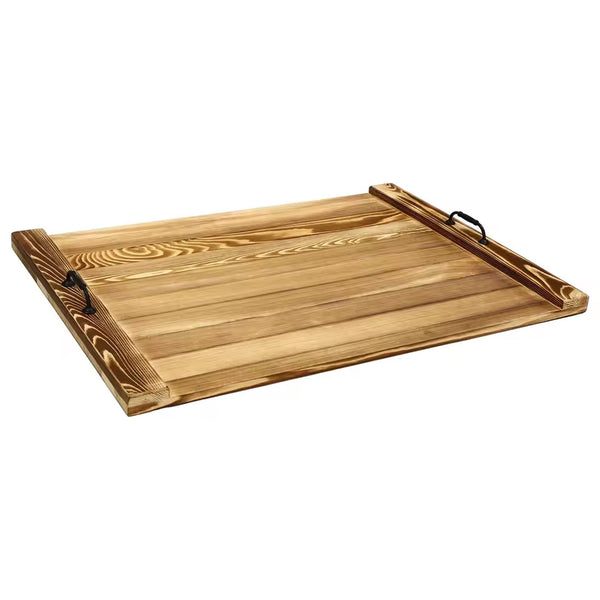 Stove Cover, Wood Stove Top Cover Board, 56 x 75 CM, Brown, Noodles Board for Gas Stove, Kitchen Countertop