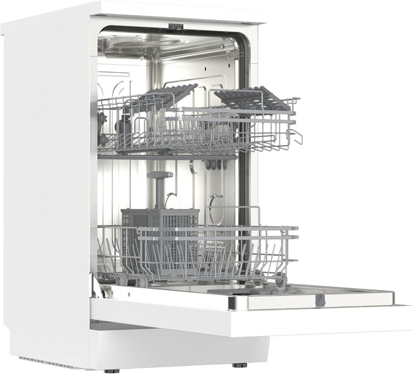 HYE Slimline Dishwasher, 45Cm Small Dishwasher, Freestanding Dish Washer with a White Finish, Compact under Counter Design, 9 Place Settings, 29-Minute Quick Wash, 4 Programs [2025]