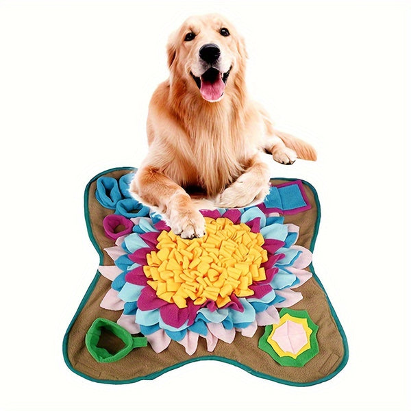 Pet Dog Snuffle Mat Sniffing Treat Foraging Puzzle Feeder Toy Nose Training Pad
