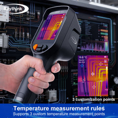 Raythink Handheld Infrared Thermal Imager, Temperature Measuring Thermal Camera for Floor Heating, Electrical Inspection, and Leak Detection, 160×120 IR AI Super Resolution