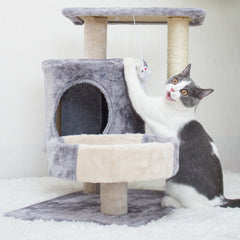 Cat Tree Cat Climbing Tower - Ultimate Indoor Playground for Your Feline Friend: Cat Tree! Cat Condo with Plush Perch/Jumping Platform Cat Activity Centre