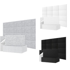 16pcs Soundproof Acoustic Panels | 60x30cm Decorative Absorption Plates Suitable for Music Studio Aesthetic Treatment and Reducing Reverberation and Noise in Home and Office