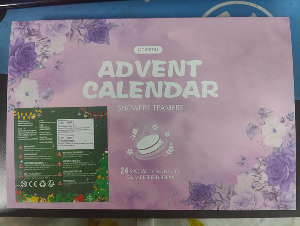 Shower Steamers Advent Calendar 2025 for Adult Kids Bath Bombs Aromatherapy Advent Calendars for Women Men Girls Boys