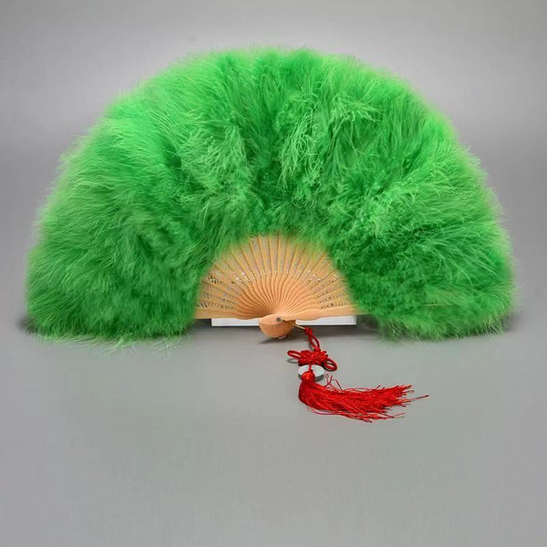 1pc New Feather Folding Fans Hand Fan Dance Costume Wedding Party Fans for Women