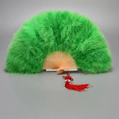 1pc New Feather Folding Fans Hand Fan Dance Costume Wedding Party Fans for Women