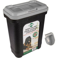 ADEPTNA Large 30L Pet Food Storage Container with Flip Top Locking System and Integrated Scoop – Airtight Dry Food Dispenser Bin for Dogs, Cats, and Birds