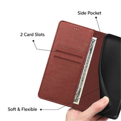Luxury Case for iPhone 16 Pro Max Plus, 15 Pro Max Plus, 14 Pro Max Plus, 13 Pro Max mini, 12 Pro Max Mini, 11 Pro Max XS MAX XS X SE 8 Plus 7 Plus 6 6S PlusLeather Phone Case Cover, PU Faux Leather Wallet Book Folio Flip Magnetic Shockproof Case with Car