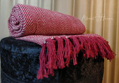 Cotton Herringbone Sofa Throw Blanket 260x260cm (perfect for KING sized bed) – Soft, Cozy & Warm Bed or Sofa Blanket, 13 Colours, Machine Washable, Hypoallergenic, Perfect Gift for Home or Travel