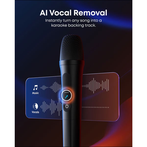 Soundcore Rave 3S AI Party Speaker with 2 Wireless Microphones
