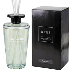 REEF 1000ml Reed Oil Diffuser Set, Sandalwood, Teak Wood, Tobacco & Oud, Luxury Beautiful Home Fragrance for Bedroom Living Room Home Decor Office Essential Oil Reed Diffuser for Stress Relief