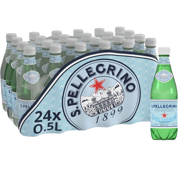 San Pellegrino Sparkling Water - Pack of 24 x 500ml Bottles
