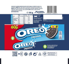 Oreo Original Sandwich Biscuit Snack Pack, 20 X 66G
