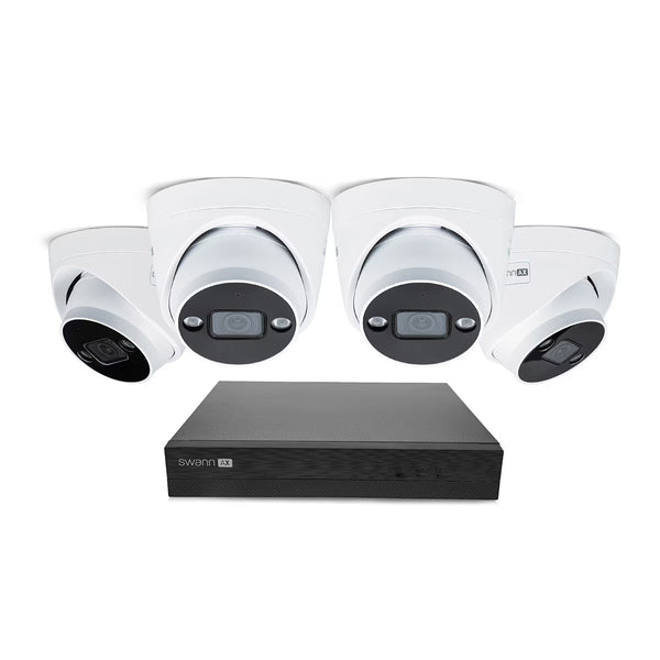 Swann 4K NVR 8 X Channel / 4 X NHD-ADVANXB Dome Cameras with 1TB HDD SWNVK-8ADVANX4D-EU