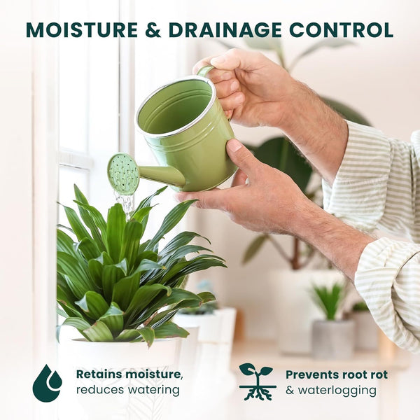 10L Peat Free Multi Purpose Compost Soil for Indoor Plants, Houseplant Potting Mix for Repotting, Herbs & Flowers, Nutrient Enriched All Purpose Plant Soil for Pots & Planters