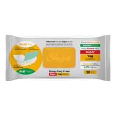 6 Pack Sleepy Easy Clean Descaling Wipes – 30pcs | Multi-Purpose Cleaning Wet Wipes with Natural Formula (Vinegar, Baking Soda, Citric Acid) | Removes Limescale, Soap Scum & Tough Stains (limescale remover)