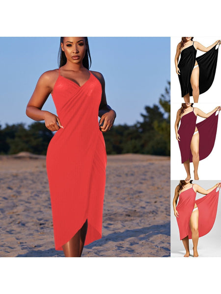 Women'S Flowy Beach Dress—Soft, Breathable, Quick-Drying Sizes S–5Xl—Perfect for Vacations, The Pool, Beach Parties, And Everyday Wear