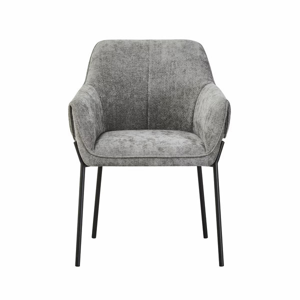 Manila Grey Fabric Dining Chair, 2 Pack