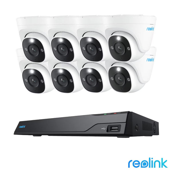 Reolink 12MP (4K+) UHD NVR Poe AI 16 X Channel / 8 X Dome Camera Kit with 4TB HDD