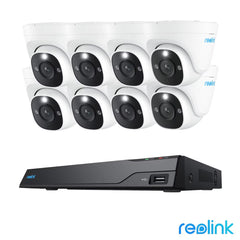 Reolink 12MP (4K+) UHD NVR Poe AI 16 X Channel / 8 X Dome Camera Kit with 4TB HDD