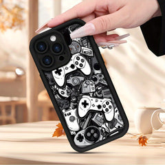 A Trendy Mobile Phone Case Featuring a Creative Game Console Design, Suitable for Both Men And Women. It Has a Matte Finish And a Comfortable Grip, Compatible with Various iPhone Models Including 16, 15, 14, 13, 12, 11, And SE. Perfect As a Gift for