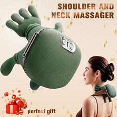 Multi-functional Shoulder And Neck Massager, Full-body Massage Device with Heating Function, Effectively And Relaxes Muscles, Massages Shoulders, Back And Legs, Comfortable Electric Acupoint Massager, USB Charging, Long Battery Life