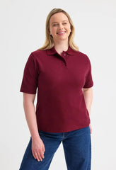 Uneek Clothing UC106 Women's Classic Short-Sleeved Poloshirt - Uniform, Casual or Office Wear | 50/50 Cotton Polyester | Plain Tee Top for Ladies, Side Vents