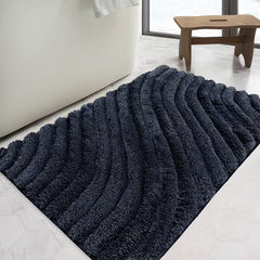 Safdie Tufted Wave Bath Mat in 3 Colours, 56 X 91 Cm