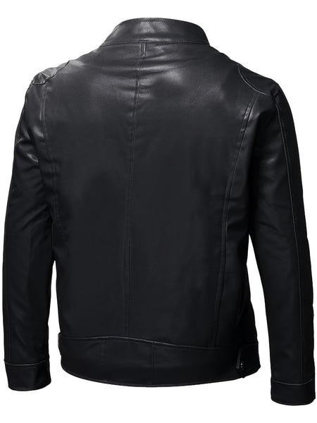 Men'S Biker Jacket for Fall Winter