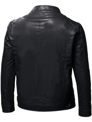 Men'S Biker Jacket for Fall Winter