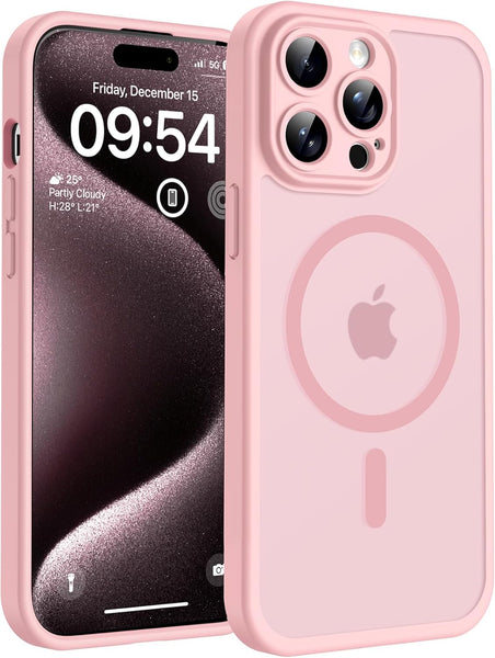 TOCOL Magnetic for Iphone 17 Pro Max Case 6.9-Inch, Compatible with Magsafe, Full Camera Protection, Built-In Magnetic Ring, Drop Protection Shockproof Translucent Matte Phone Cover