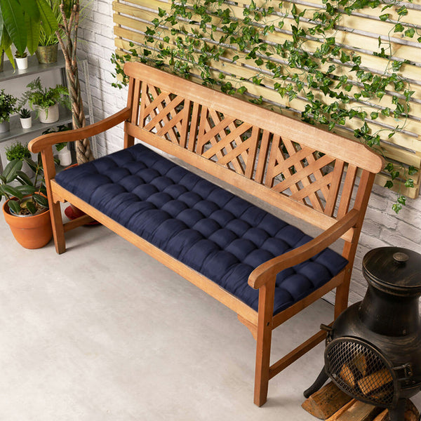 Garden Bench Cushion Chair Cushion, Sun Lounger Cushion Pads 160*50*8cm Thick Garden Recliner Chair Replacement Anti-Slip Cushion Sunbed Cushion 2 3 Seater Seat Pad for Porch Swing Patio Lawn Various Colour Options