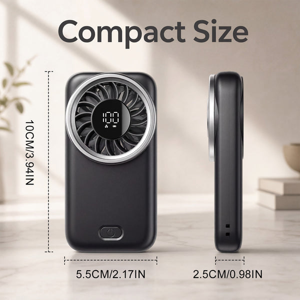 Handheld Mini Fan, Upgrade Strong Cool Wind, 5 Speeds, USB Rechargeable, Compact Pocket-Sized Portable Small Personal Fan for Travel, Cruise, Concerts, Makeup, Summer Gifts for Women Men