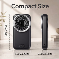 Handheld Mini Fan, Upgrade Strong Cool Wind, 5 Speeds, USB Rechargeable, Compact Pocket-Sized Portable Small Personal Fan for Travel, Cruise, Concerts, Makeup, Summer Gifts for Women Men