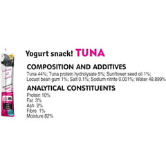 Cat Yoghurt Lickable Treats (25 Pack) Mixed Variety - Chicken, Salmon, Tuna & Shrimp – Creamy Cat Treats Made with Real Meat – 12g Each 4 Flavours