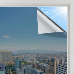 Rabbitgoo Window Film Privacy Film for Glass Windows, Frosted Glass Sticker Static Cling without Glue for Bathroom Home Office Matt 44.5X200 Cm