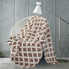 Monte & Jardin Printed Velvet Throw in 3 Designs, 152 X 177 Cm