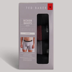 Ted Baker Men'S Boxer Shorts, 4 Pack in Grey