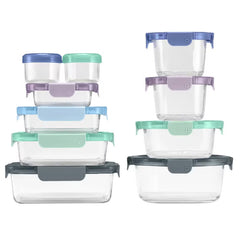 Ello Colour Lock Food Storage Set, 20 Piece