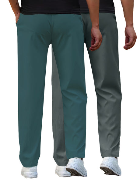 Two-Pc Men'S Casual Pants Men'S Straight-Leg Casual Work Pants Spring And Summer Thin Style