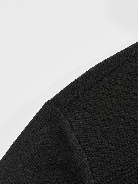 Men's 2pcs Set: Long-Sleeve Shirt and Drawstring Pants - Clean, Comfortable, Breathable