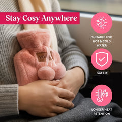 Pink Birthday Gifts for Women - Unique Pampering Gift Baskets, Perfect for Mothers, Wives, Sisters, Girls, Daughters, And Grandmothers - Rose Pamper Gifts, Relaxation Spa Ladies Gifts Self Care Package - Back to School - Valentine's Day Gift Set