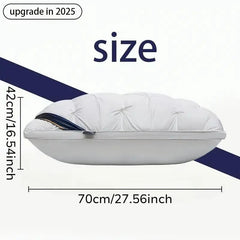 Pack of 2 Upgraded Thickened 5-Star Hotel Quality Pillows – Non-Collapsing High Core for Deep Sleep & Neck Support, Hypoallergenic Polyester Cover, Perfect for Home, Bedroom