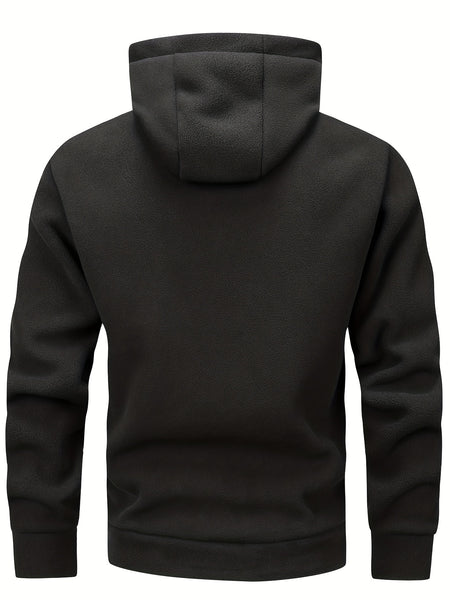 Autumn/Winter Hooded Cardigan Sweatshirt for Men and Women, Thickened Polar Sweatshirt Jacket