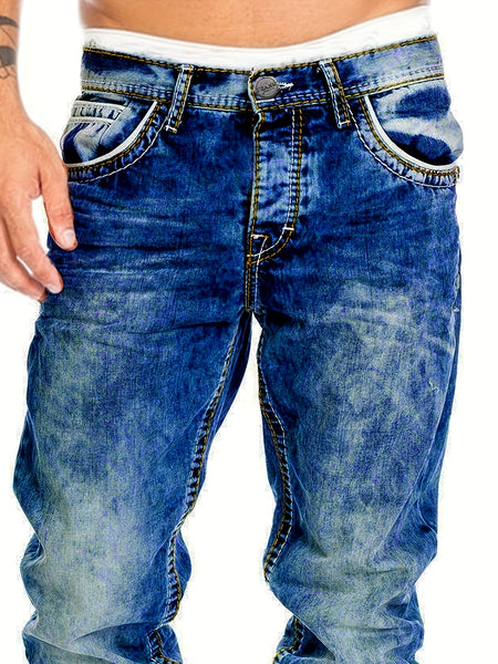 American Snowflake Jeans, Fashionable and Versatile Straight-Leg Pants